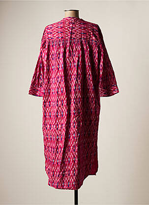 Rochie midi mâneci 3/4 mâneci 3/4 roz MKT STUDIO femeie