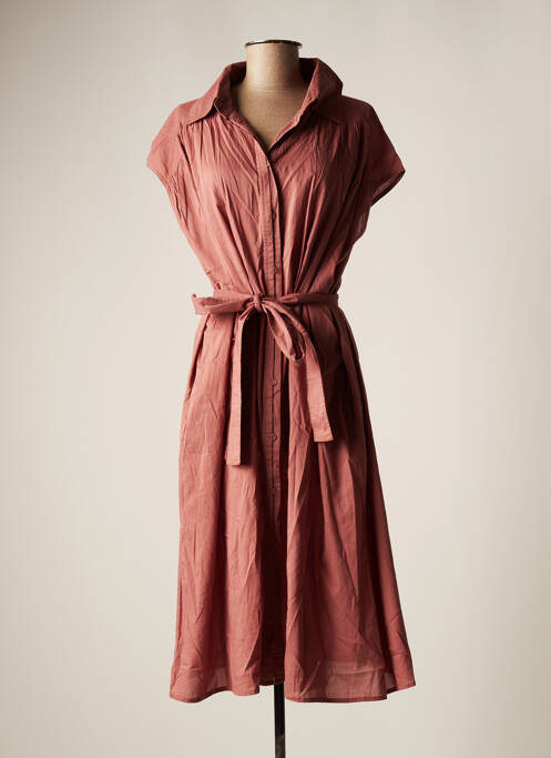 Rochie midi roz VALENTINE GAUTHIER femeie