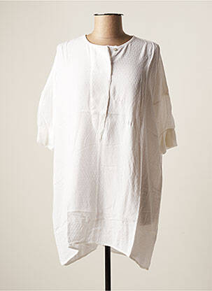 Tunică mâneci scurte alb PROJECT AJ117 femeie