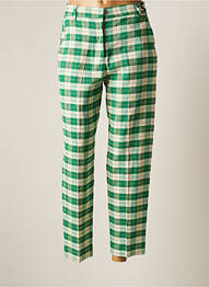 Pantalon chino țesătură poplin mărime normală verde OTTOD'AME femme