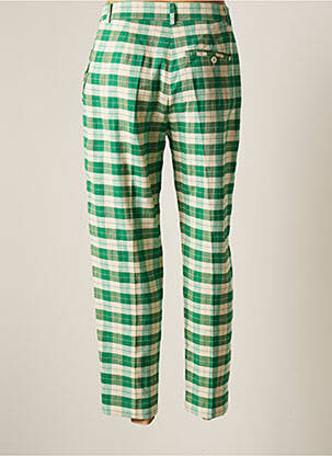 Pantalon chino țesătură poplin mărime normală verde OTTOD'AME femeie
