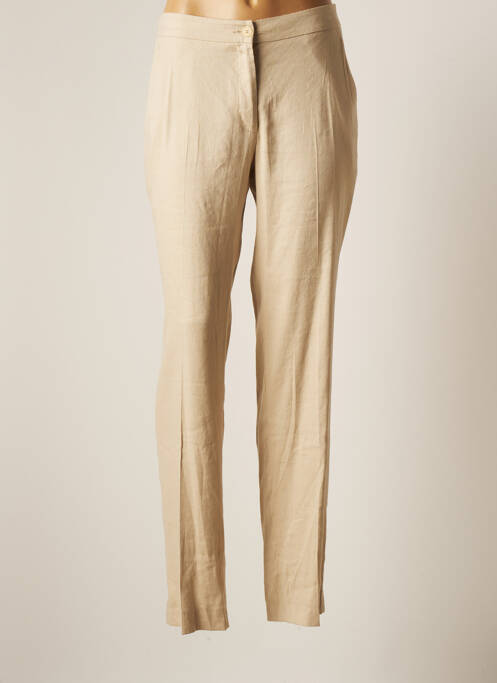 Pantalon slim bej HANA SAN femeie