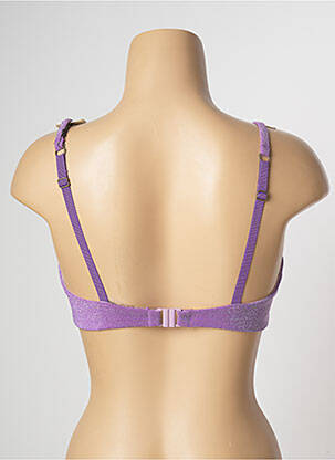 Sutien de costum de baie elasticitate sutien cupe întregi cu decolteu înalt violet LOVE STORIES femeie