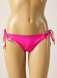 Chiloți de baie efect material satinat bikini roz LOVE STORIES femeie