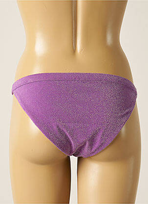 Chiloți de baie efect material satinat bikini violet LOVE STORIES femeie