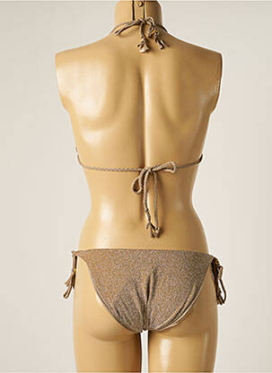 Costum de baie din două piese elasticitate top sutien modelat galben SEASS femeie