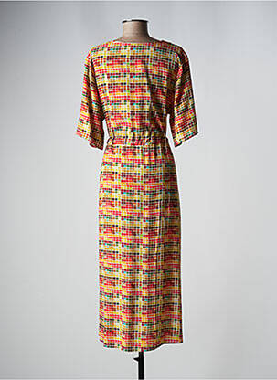 Rochie midi mâneci scurte mâneci scurte roșu VAN-DOS femeie