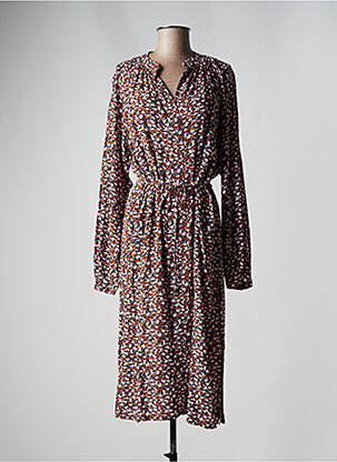 Rochie midi maro PULZ JEANS femeie