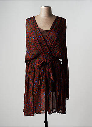 Rochie midi maro LOUIZON femeie