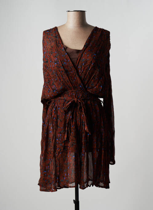 Rochie midi maro LOUIZON femeie