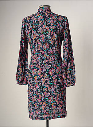 Rochie midi imprimeu fantezie mâneci lungi albastru LA FEE MARABOUTEE femeie