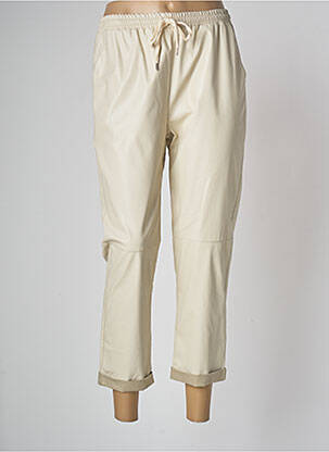 Pantalon trei sferturi bej EMANUELA COSTA femeie