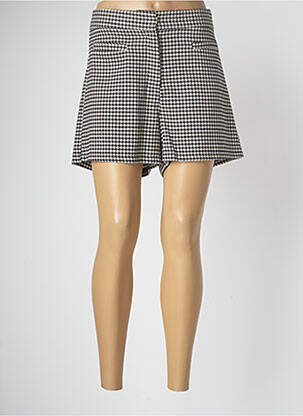 Șort negru CRAZY WOOL femeie