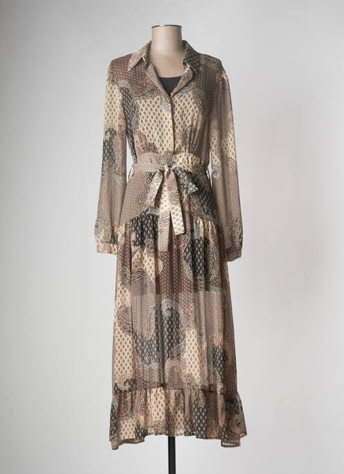 Rochie scurtă maro SOUVENIR femeie