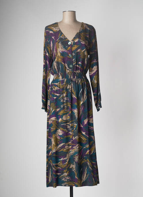 Rochie lungă verde DES PETITS HAUTS femeie