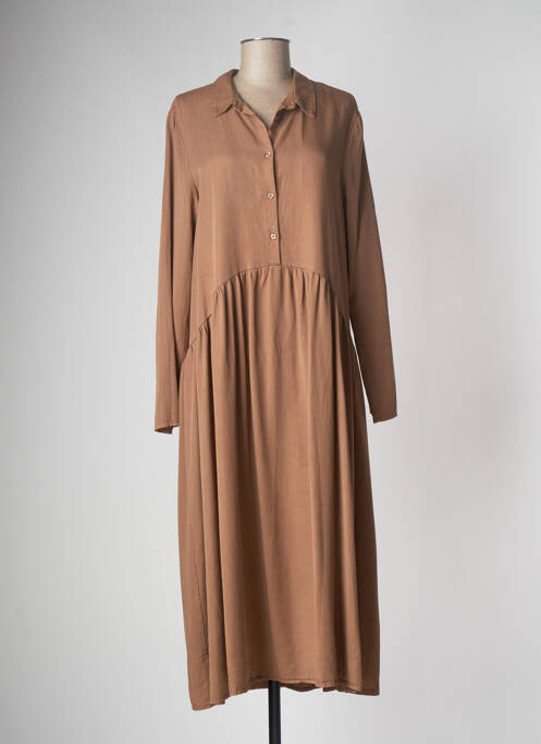 Rochie lungă maro LE STREGHE femeie