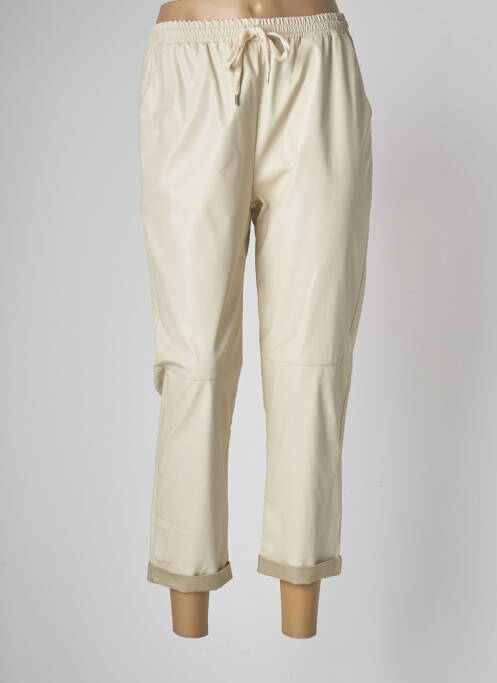 Pantalon trei sferturi bej EMANUELA COSTA femeie