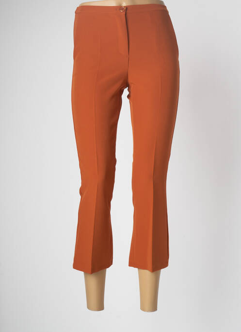 Pantalon trei sferturi maro KING KONG femeie