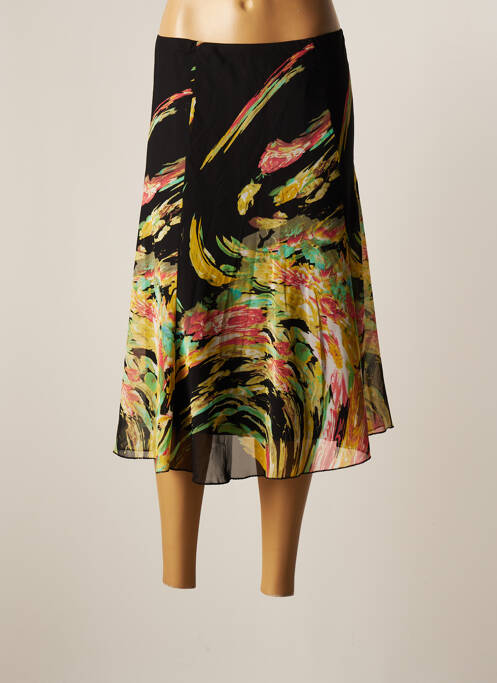 Fustă midi negru QUATRE VINGT JOURS femeie