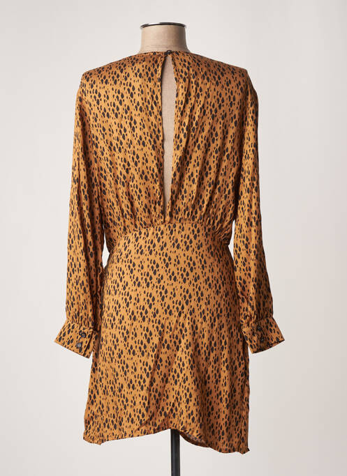 Rochie scurtă maro BIZANCE femeie