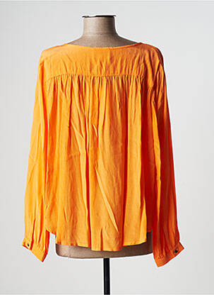 Bluză mâneci lungi mâneci lungi portocalie ARTLOVE femeie