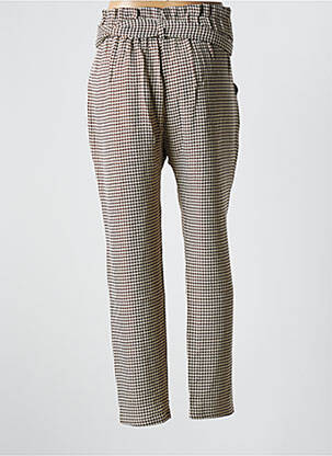 Pantalon drept talie înaltă talie înaltă maro LA PETITE ETOILE femeie