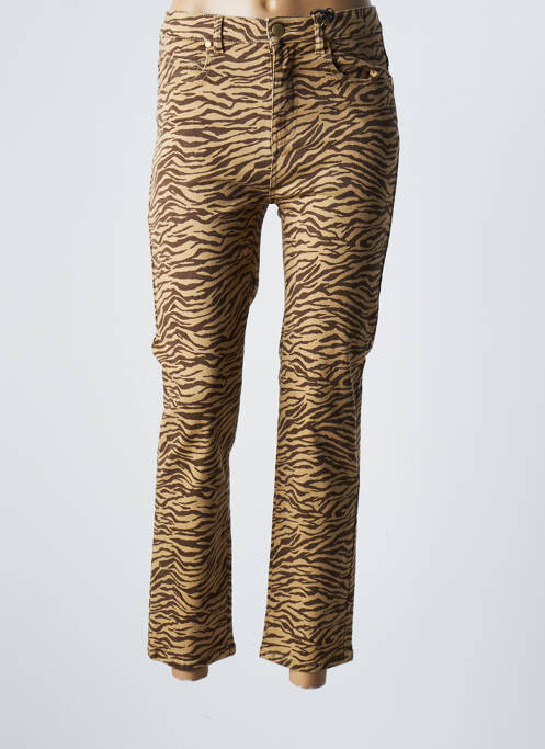 Pantalon 7/8 bej LA PETITE ETOILE femeie