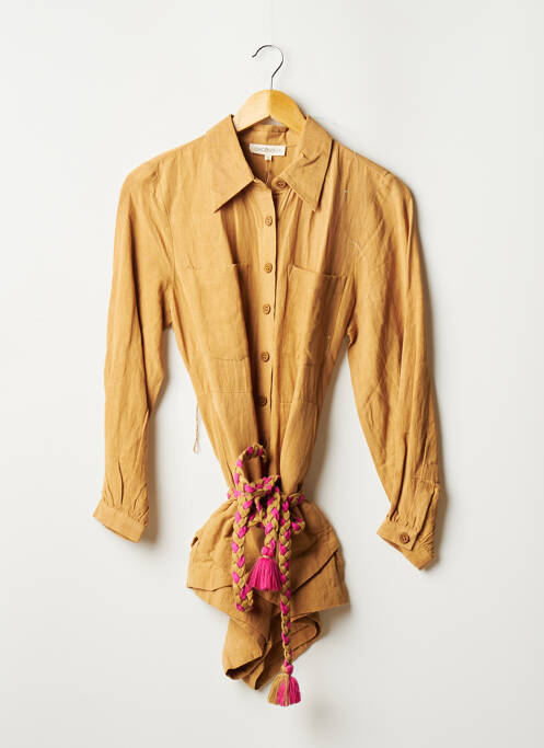 Salopetă scurtă bej CHICOSOLEIL femeie