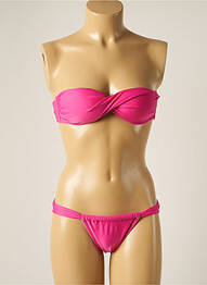 Costum de baie din două piese elasticitate top sutien modelat roz RIO DE SOL femme