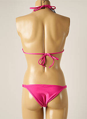 Costum de baie din două piese elasticitate top triunghiuri roz RIO DE SOL femeie