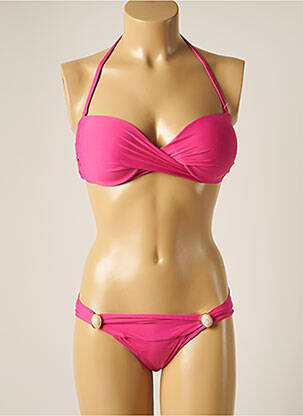 Costum de baie din două piese roz LARISSA MINATTO femeie