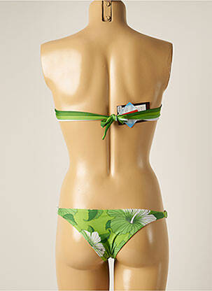 Costum de baie din două piese elasticitate top sutien modelat verde RIO DE SOL femeie