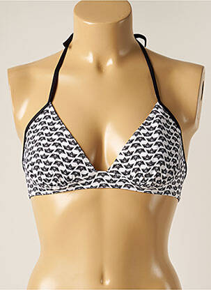 Sutien de costum de baie elasticitate top triunghiuri negru LES ULTRAVIOLETTES femeie