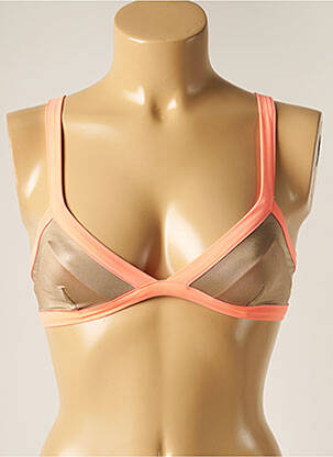 Sutien de costum de baie elasticitate top triunghiuri portocalie RIP CURL femeie