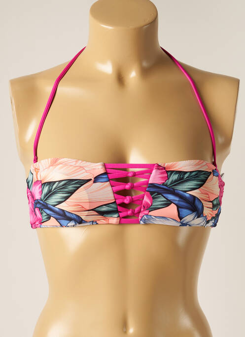 Sutien de costum de baie roz RIP CURL femeie