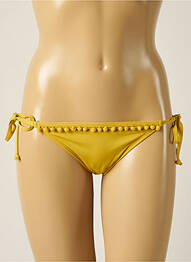 Chiloți de baie efect material satinat bikini galben BILLABONG femme
