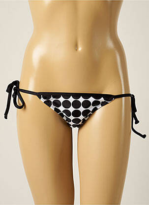 Chiloți de baie efect material satinat bikini negru RIO DE SOL femeie
