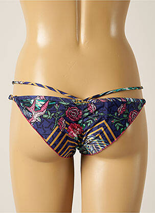 Chiloți de baie imprimeu tie and dye bikini albastru LUA MORENA femeie