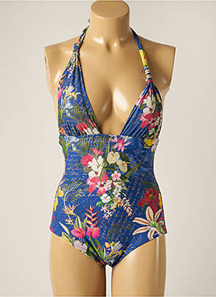 Costum de baie dintr-o singură piesă albastru BLUEMAN femeie