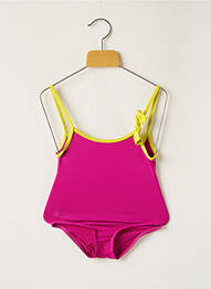 Costum de baie dintr-o singură piesă top triunghiuri roz LES ULTRAVIOLETTES fille
