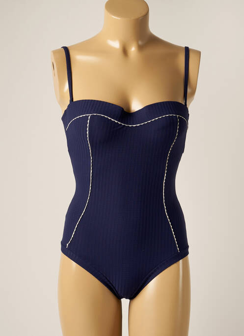 Costum de baie dintr-o singură piesă albastru HUIT femeie