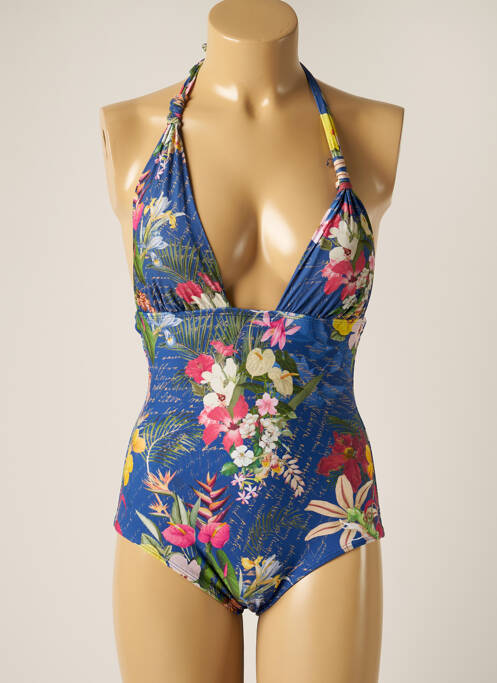 Costum de baie dintr-o singură piesă albastru BLUEMAN femeie