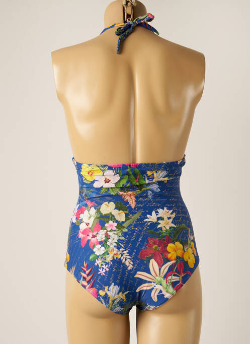 Costum de baie dintr-o singură piesă albastru BLUEMAN femeie