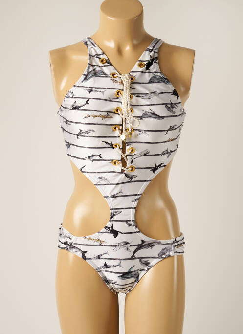 Costum de baie dintr-o singură piesă alb LUA MORENA femeie