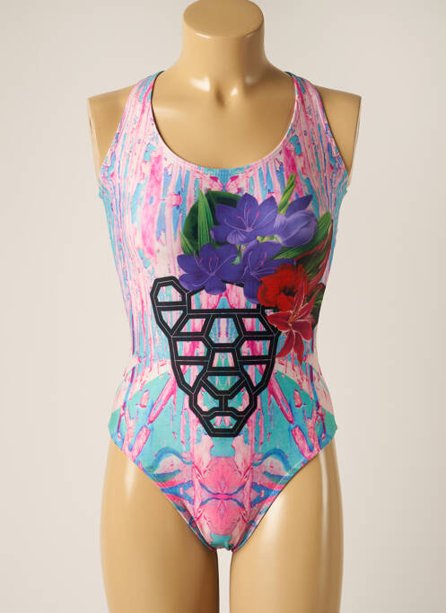 Costum de baie dintr-o singură piesă roz BLUEMAN femeie