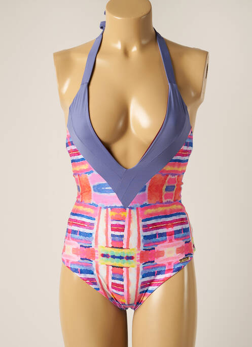 Costum de baie dintr-o singură piesă roz SAHA femeie