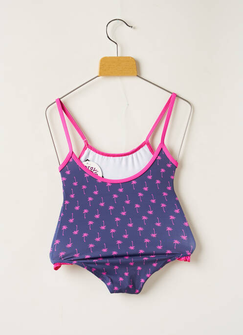 Costum de baie dintr-o singură piesă albastru LES ULTRAVIOLETTES fată