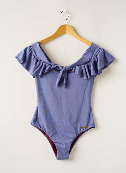 Costum de baie dintr-o singură piesă albastru SAHA femeie