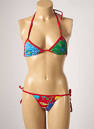 Costum de baie din două piese roșu TALINDA femeie