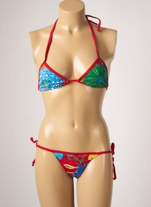 Costum de baie din două piese roșu TALINDA femeie